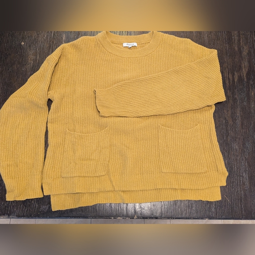 Madewell Yellow Crewneck Sweater
